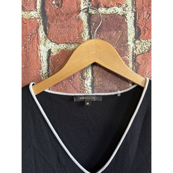 BCBGMaxazria Black Sleeveless Knit Slip Dress Size Medium - Picture 3 of 3